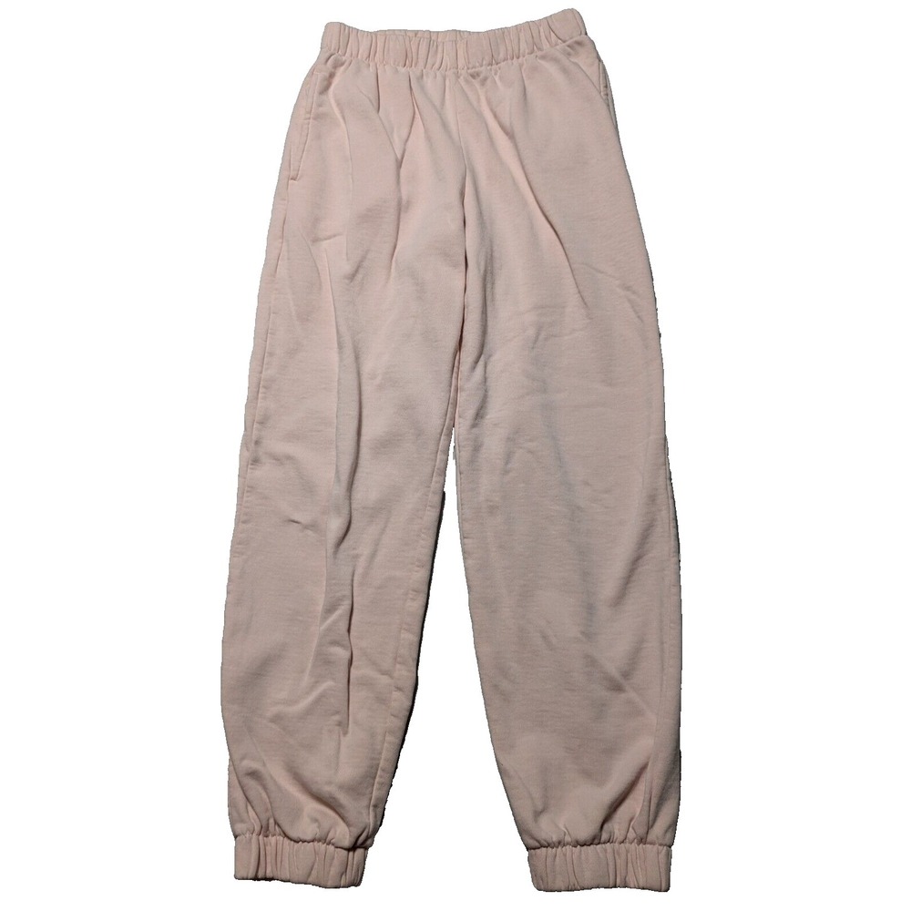 BRANDY MELVILLE Women One Size Light Pink Cotton Poly Rosa Sweatpants‎
